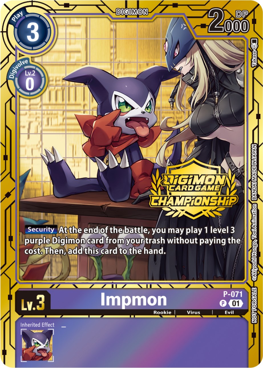 Impmon [P-071] (Championship 2023 Gold Card Set) [Promotional Cards] | Red Riot Games CA