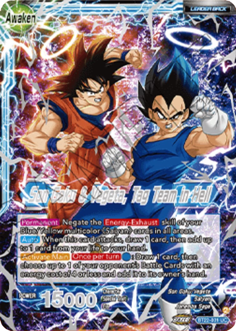 Son Goku // Son Goku & Vegeta, Tag Team in Hell (2023 Championship Finals) (BT22-031) [Tournament Promotion Cards] | Red Riot Games CA