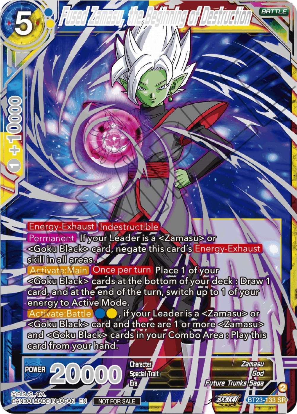 Fused Zamasu, the Beginning of Destruction (Championship 2023 Reward Alternate Art Card Set) (Holo) (BT23-133) [Tournament Promotion Cards] | Red Riot Games CA