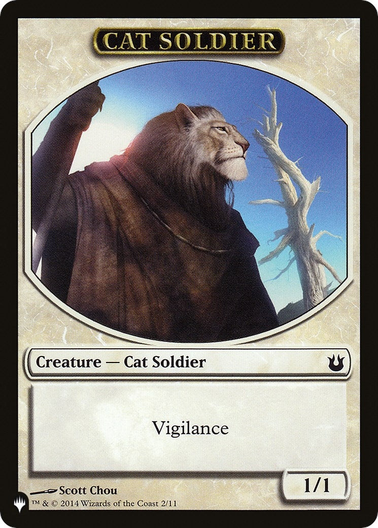 Image for Cat Soldier // Warrior Double-Sided Token (2 // 17) [LIST]