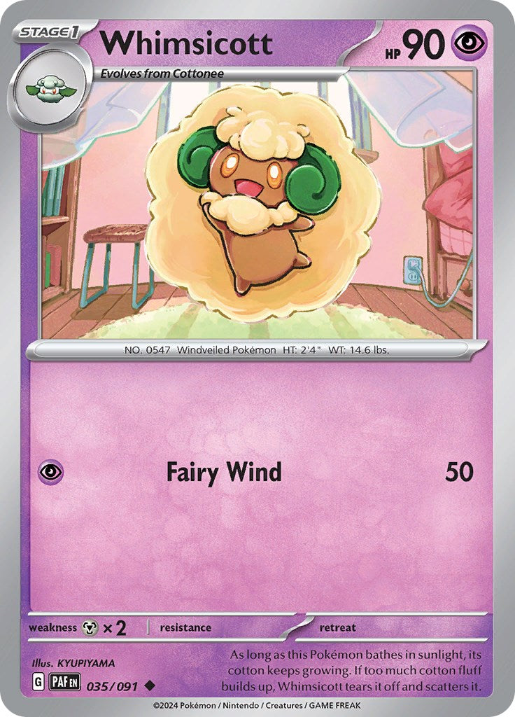 Whimsicott (035/091) [Scarlet & Violet: Paldean Fates] | Red Riot Games CA