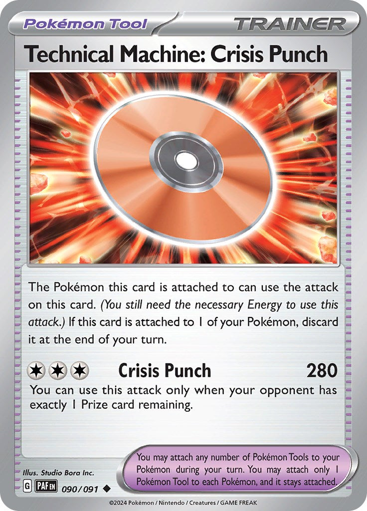 Technical Machine: Crisis Punch (090/091) [Scarlet & Violet: Paldean Fates] | Red Riot Games CA