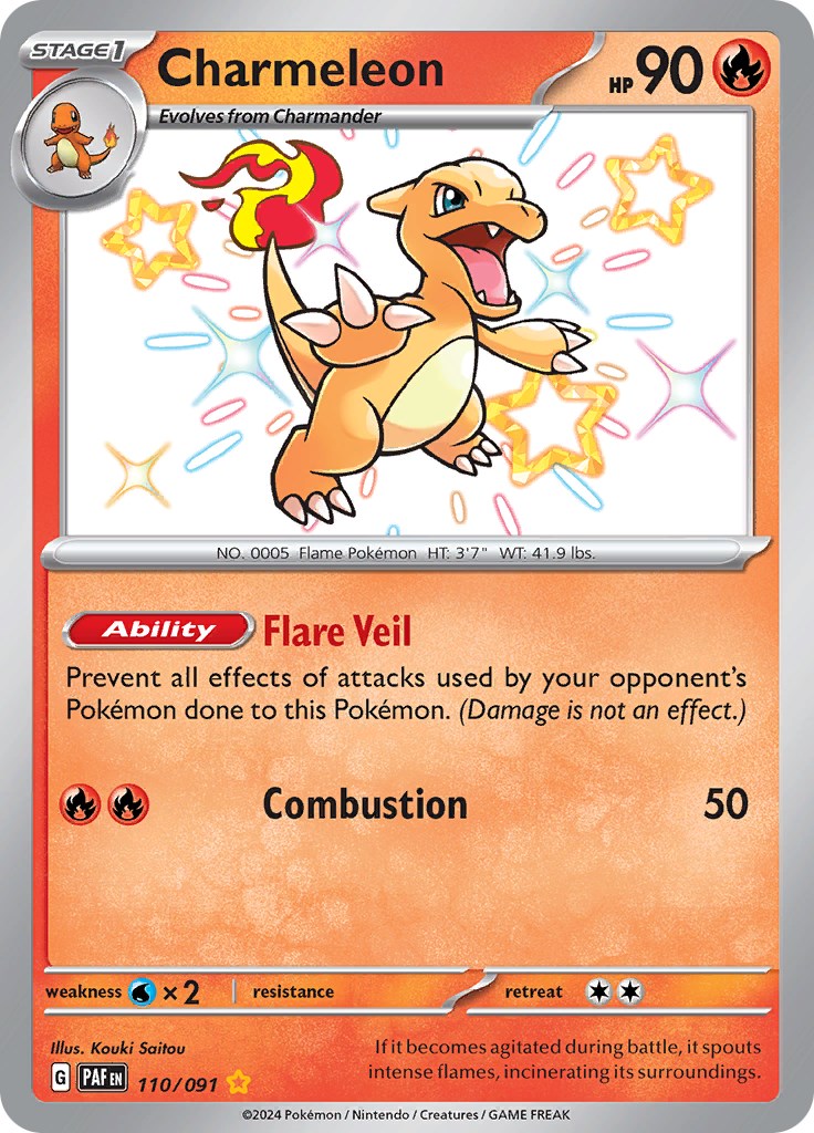 Charmeleon (110/091) [Scarlet & Violet: Paldean Fates] | Red Riot Games CA