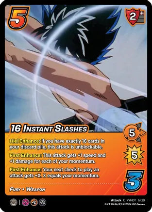 16 Instant Slashes [Yu Yu Hakusho: Dark Tournament] | Red Riot Games CA