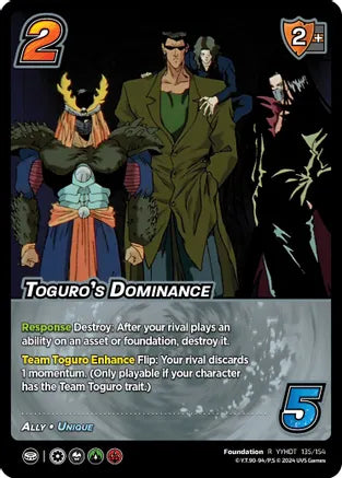Toguro's Dominance [Yu Yu Hakusho: Dark Tournament] | Red Riot Games CA