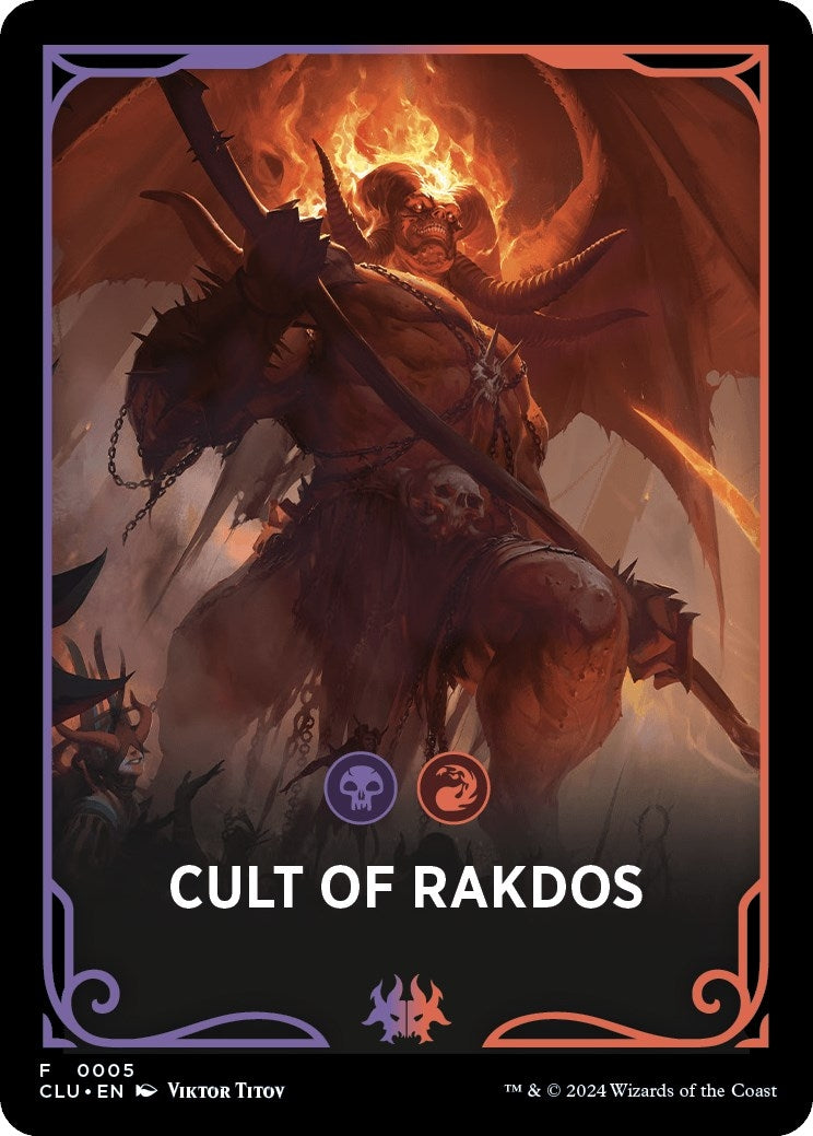 Image for Cult of Rakdos Theme Card (5) [CLU]