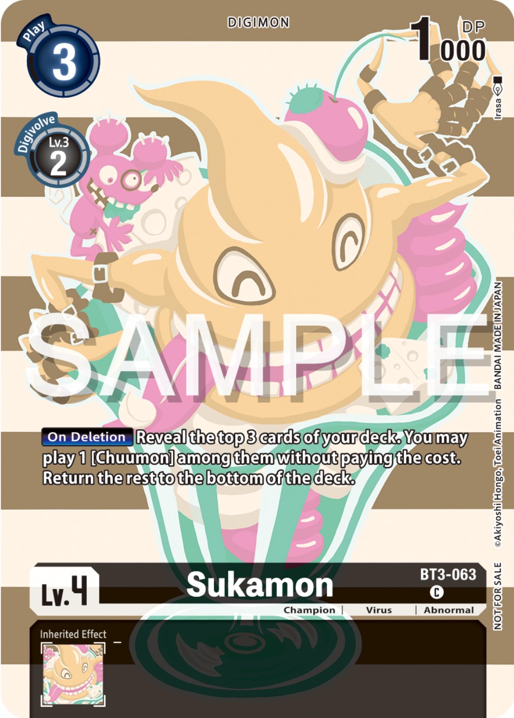 Sukamon [BT3-063] (Digimon Illustration Competition Pack 2023) [Release Special Booster Promos] | Red Riot Games CA