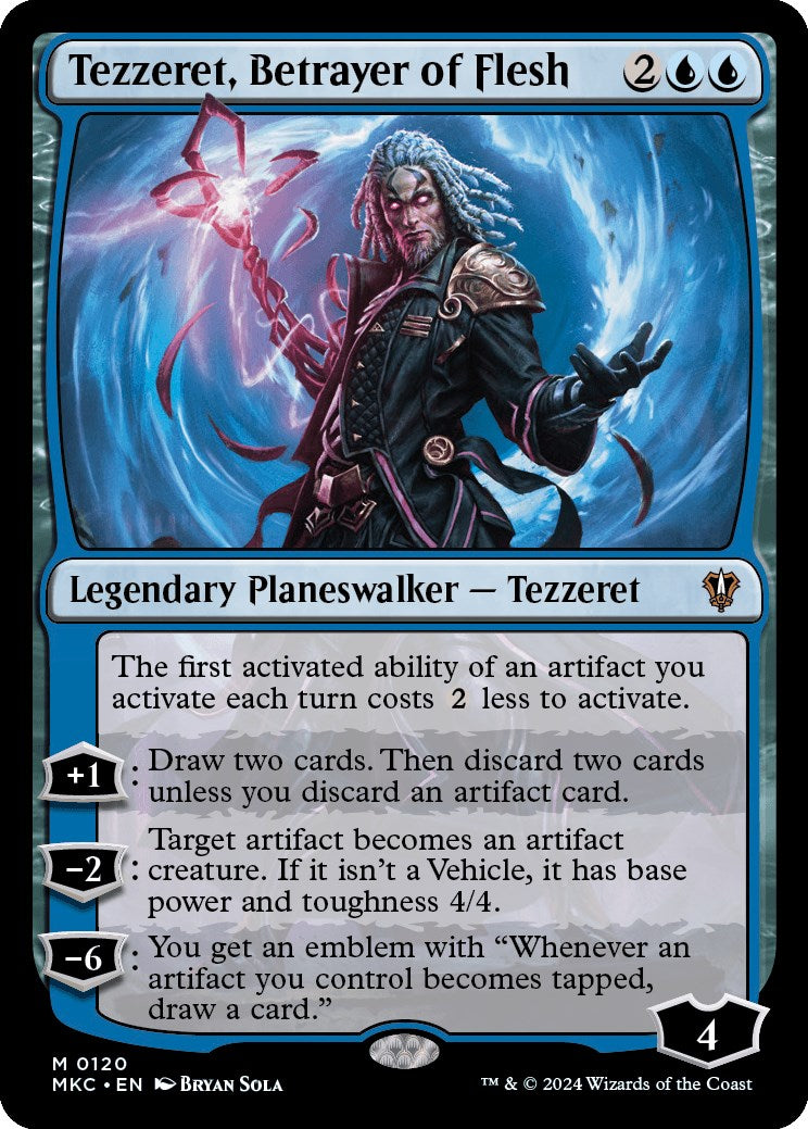 Tezzeret, Betrayer of Flesh [Murders at Karlov Manor Commander] | Red Riot Games CA