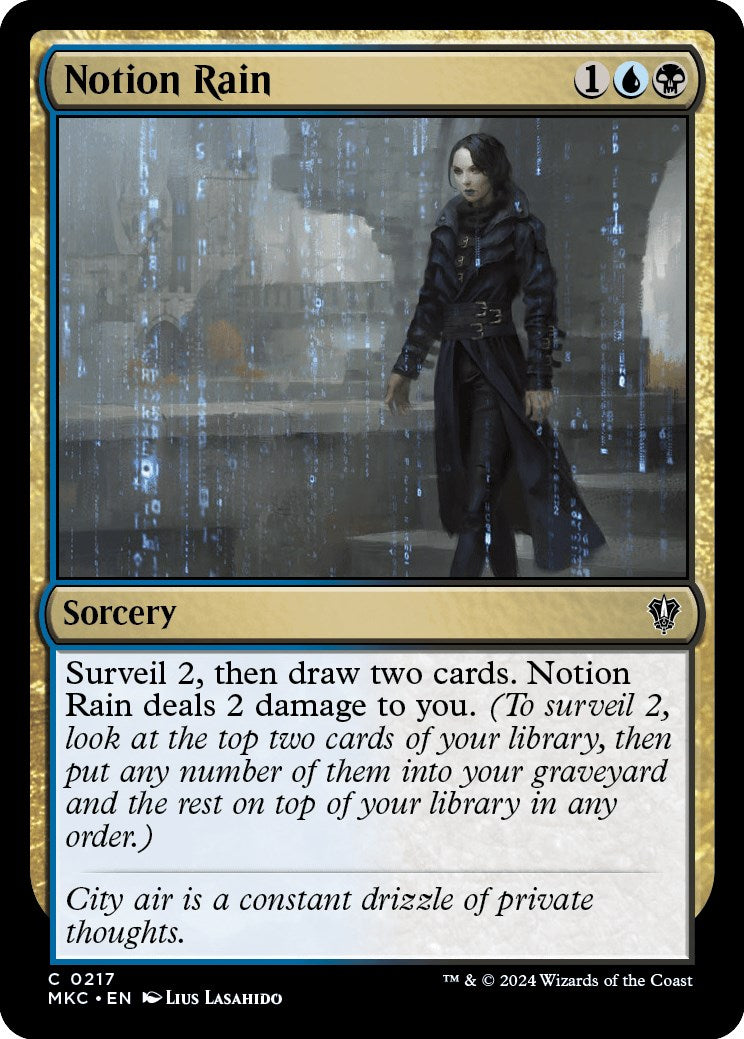 Notion Rain [Murders at Karlov Manor Commander] | Red Riot Games CA