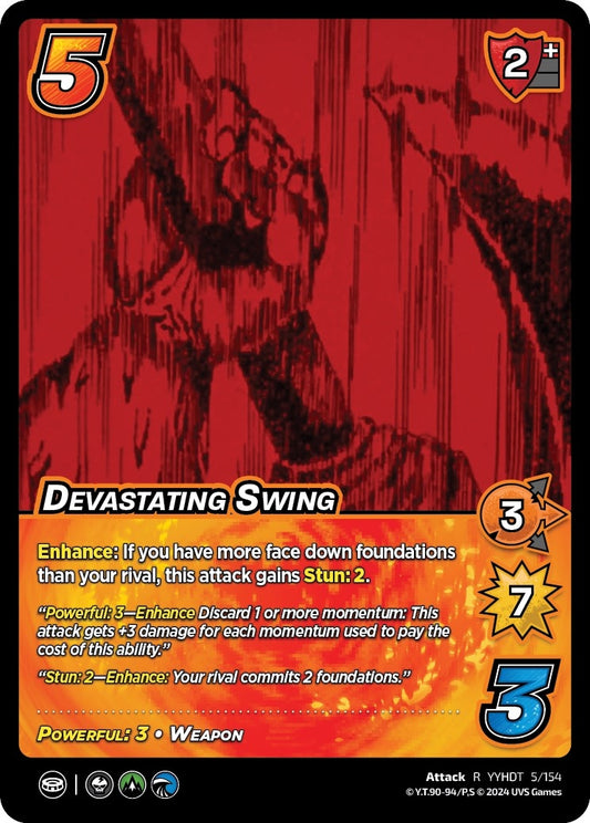 Image for Devastating Swing (5/154) (YDT) - UniVersus