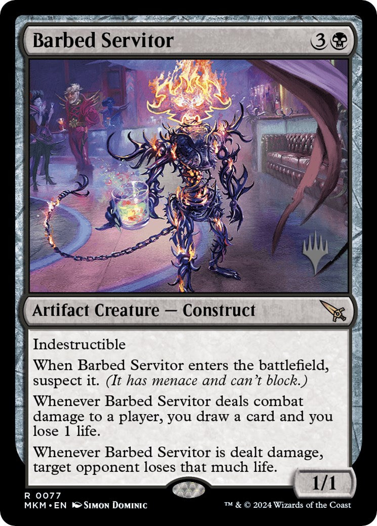 Barbed Servitor (Promo Pack) [Murders at Karlov Manor Promos] | Red Riot Games CA