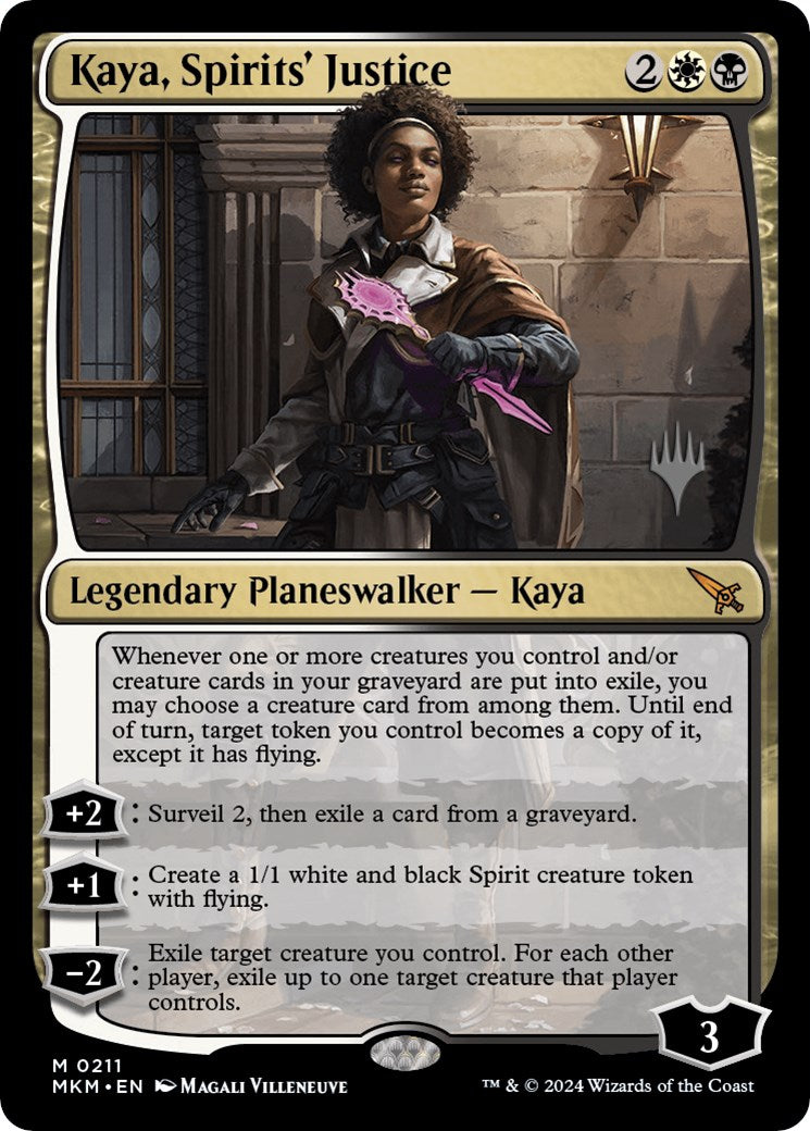 Kaya, Spirits' Justice (Promo Pack) [Murders at Karlov Manor Promos] | Red Riot Games CA