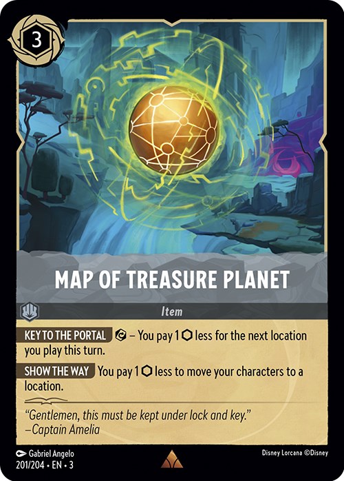 Map of Treasure Planet (201/204) [Into the Inklands] | Red Riot Games CA