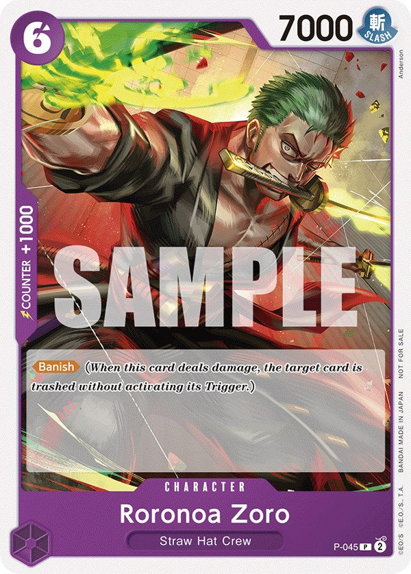Roronoa Zoro (OP-06 Pre-Release Tournament) [Participant] [One Piece Promotion Cards] | Red Riot Games CA