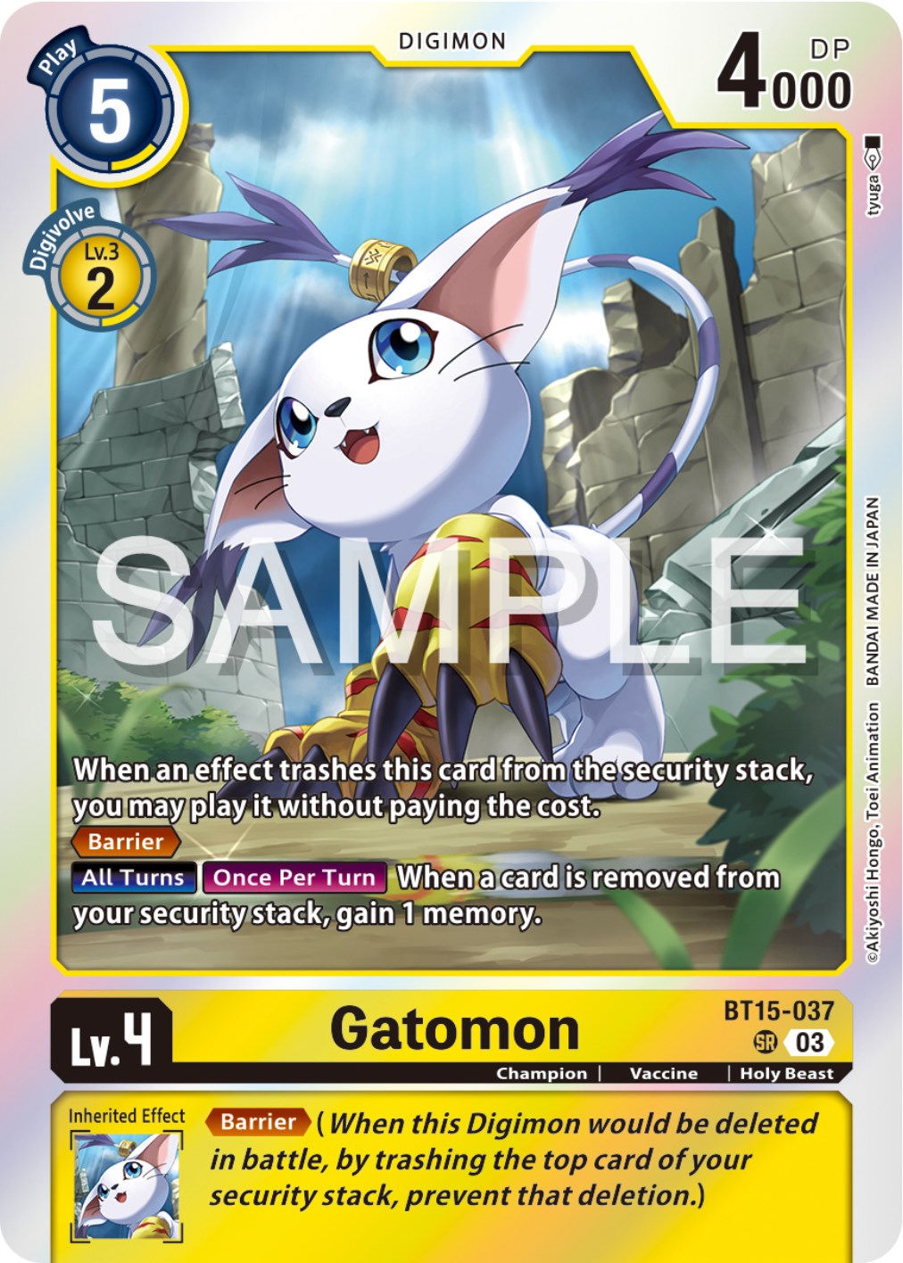 Gatomon [BT15-037] [Exceed Apocalypse] | Red Riot Games CA