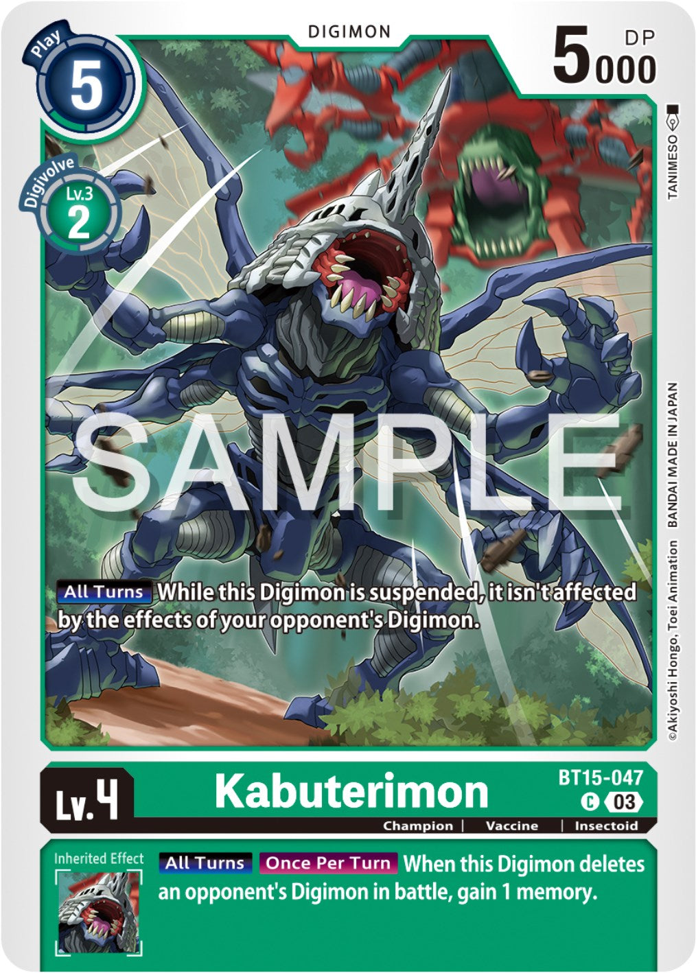 Kabuterimon [BT15-047] [Exceed Apocalypse] | Red Riot Games CA