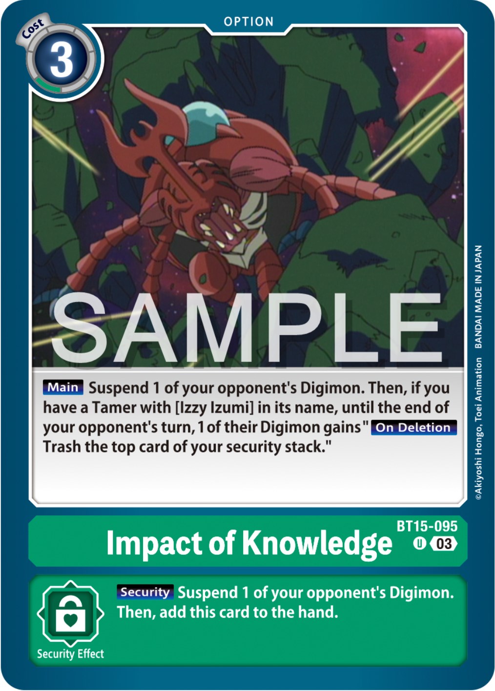 Impact of Knowledge [BT15-095] [Exceed Apocalypse] | Red Riot Games CA