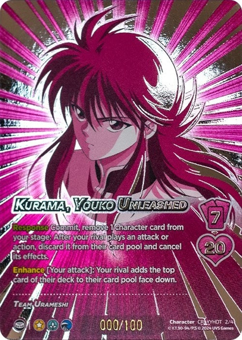 Image for Kurama, Youko Unleashed (Serial Numbered) (2/4) (YDT) - UniVersus