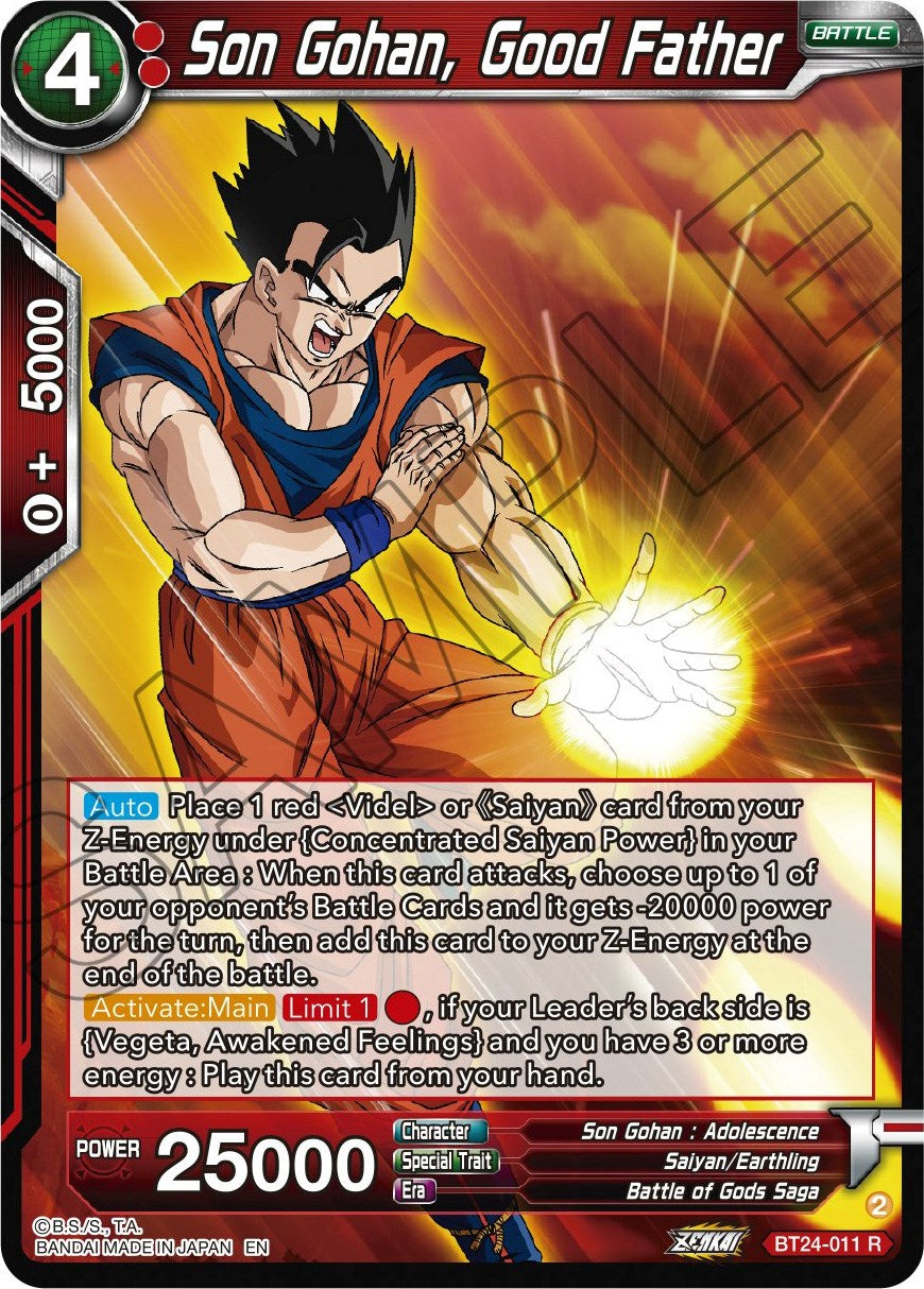 Son Gohan, Good Father (BT24-011) [Beyond Generations] | Red Riot Games CA
