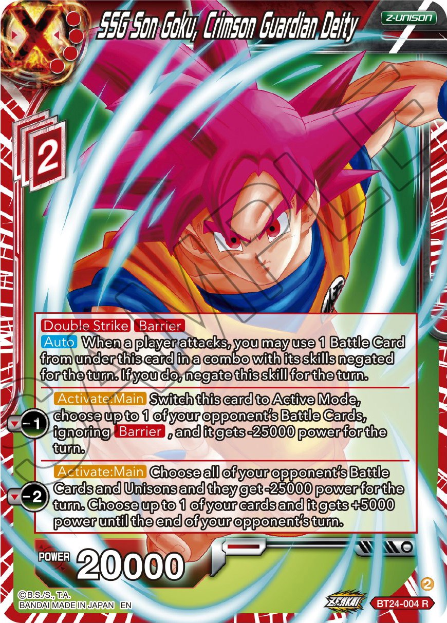 SSG Son Goku, Crimson Guardian Deity (BT24-004) [Beyond Generations] | Red Riot Games CA