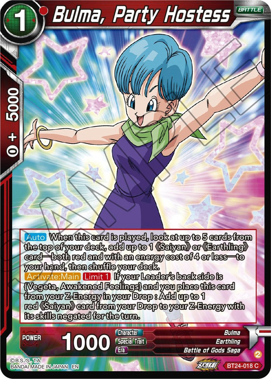 Bulma, Party Hostess (BT24-018) [Beyond Generations] | Red Riot Games CA