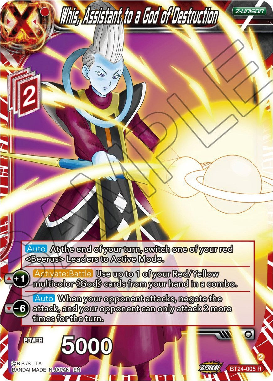 Whis, Assistant to a God of Destruction (BT24-005) [Beyond Generations] | Red Riot Games CA