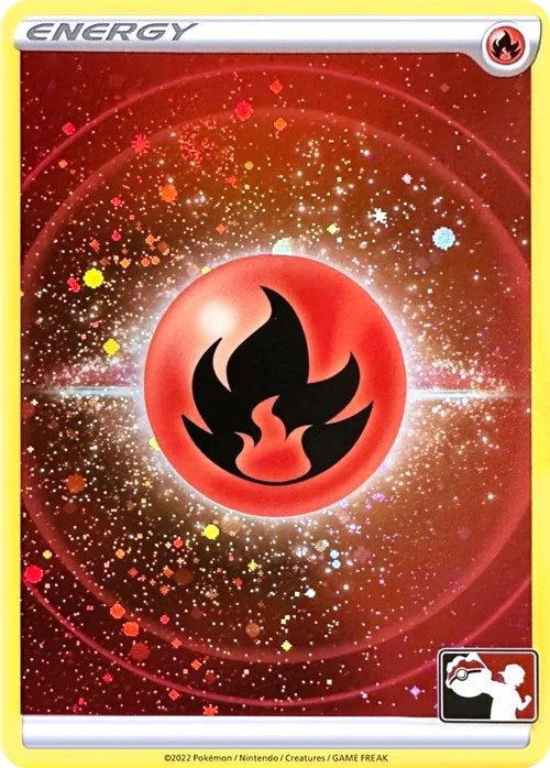 Fire Energy (Cosmos Holo) [Prize Pack Series Three] | Red Riot Games CA