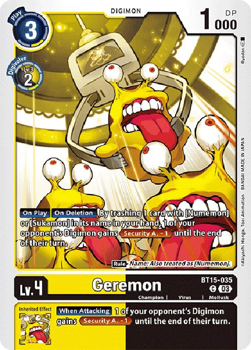 Geremon [BT15-035] [Exceed Apocalypse] | Red Riot Games CA