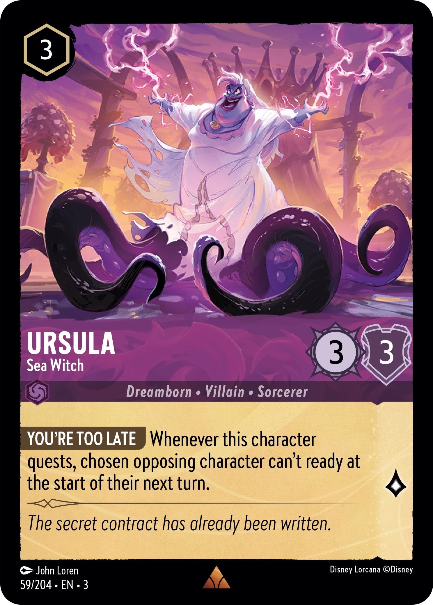 Ursula - Sea Witch (59/204) [Into the Inklands] | Red Riot Games CA