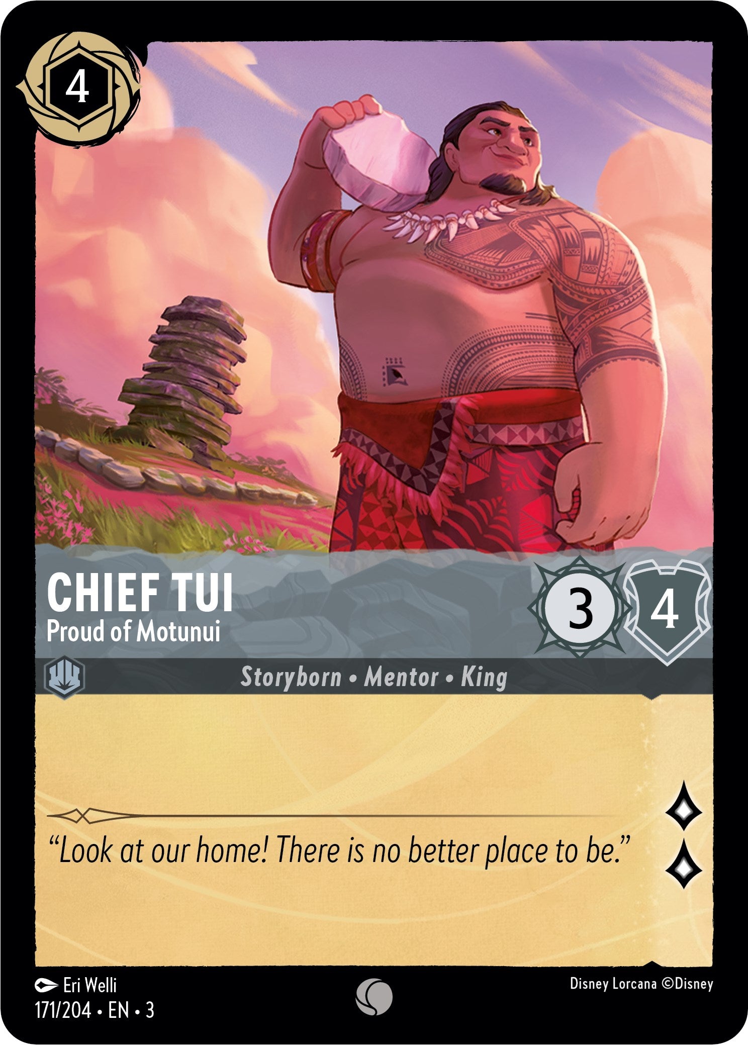 Chief Tui - Proud of Motunui (171/204) [Into the Inklands] | Red Riot Games CA