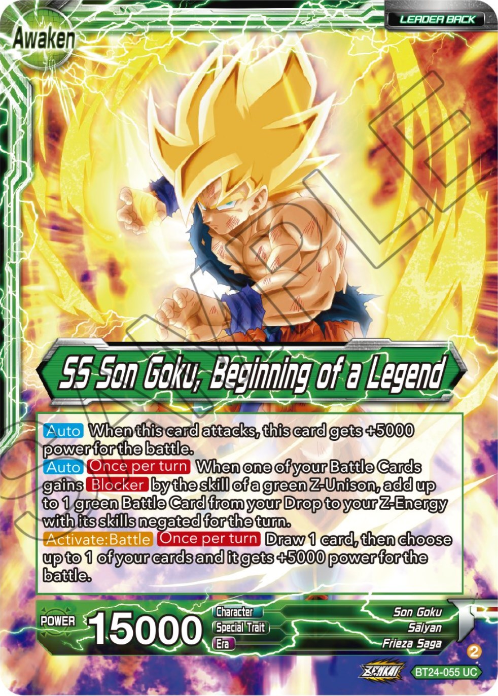 Son Goku // SS Son Goku, Beginning of a Legend (BT24-055) [Beyond Generations] | Red Riot Games CA