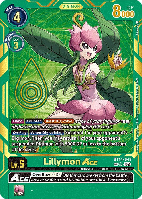 Lillymon Ace [BT14-049] [Exceed Apocalypse] | Red Riot Games CA
