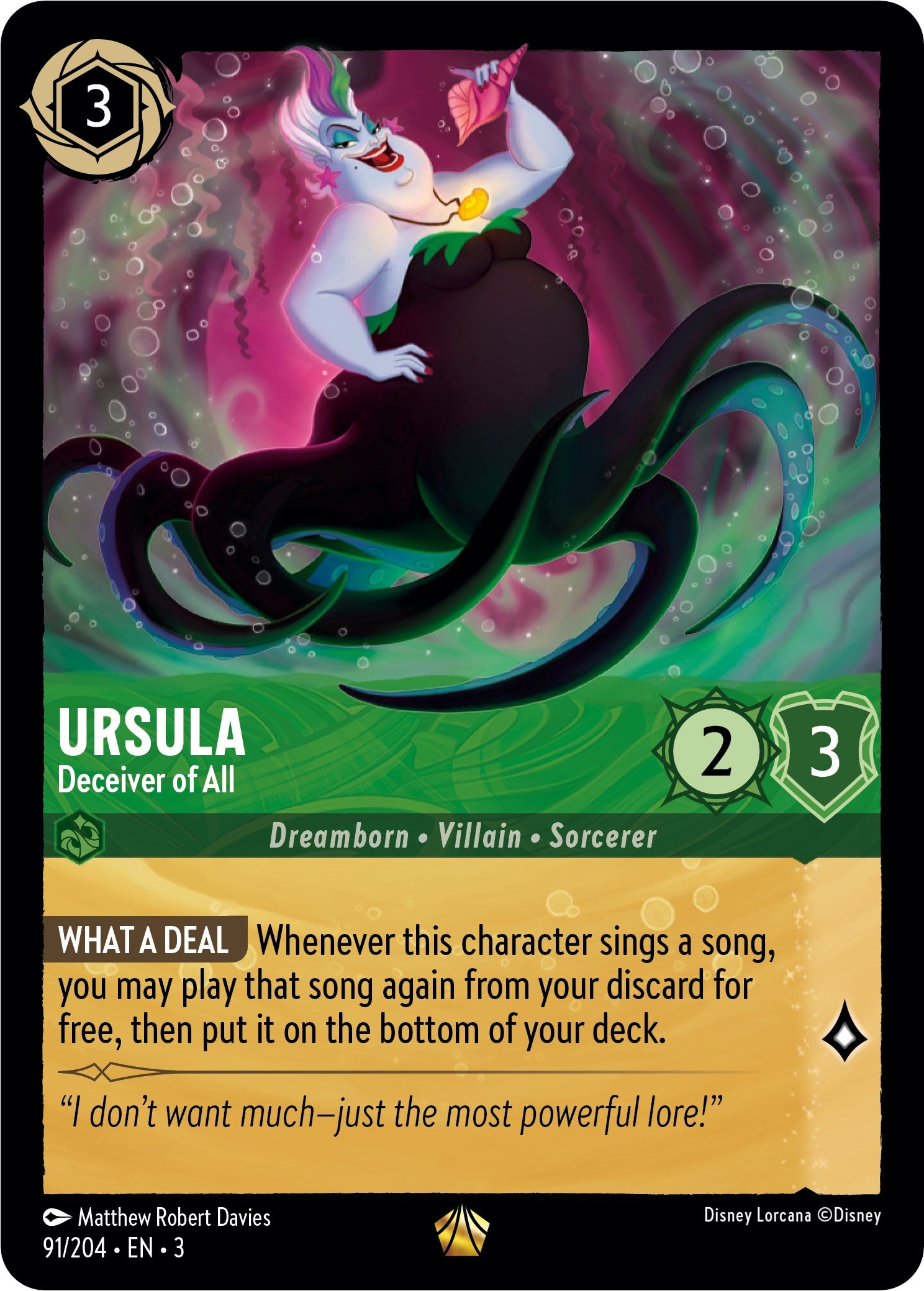 Ursula - Deceiver of All (91/204) [Into the Inklands] | Red Riot Games CA