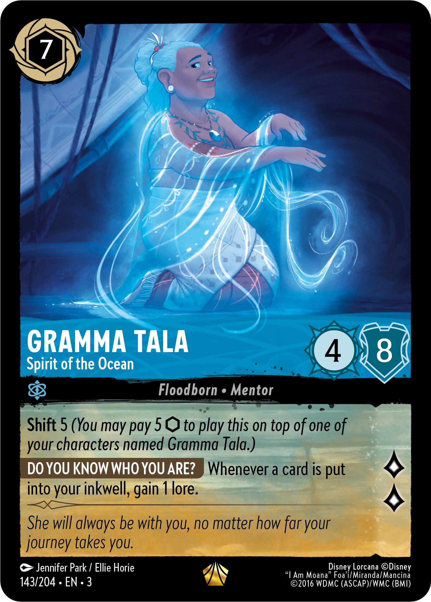 Gramma Tala - Spirit of the Ocean (143/204) [Into the Inklands] | Red Riot Games CA