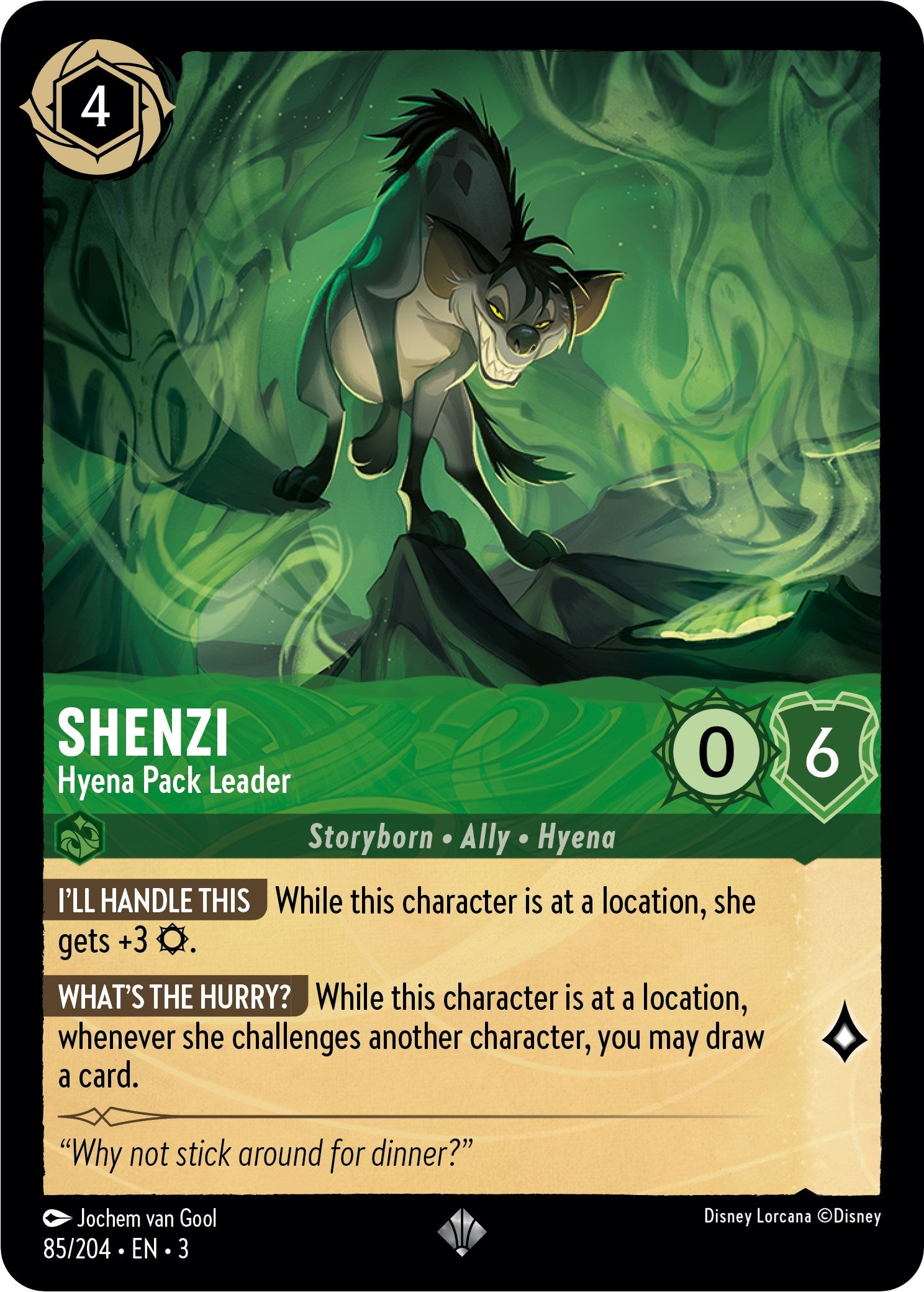 Shenzi - Hyena Pack Leader (85//204) [Into the Inklands] | Red Riot Games CA