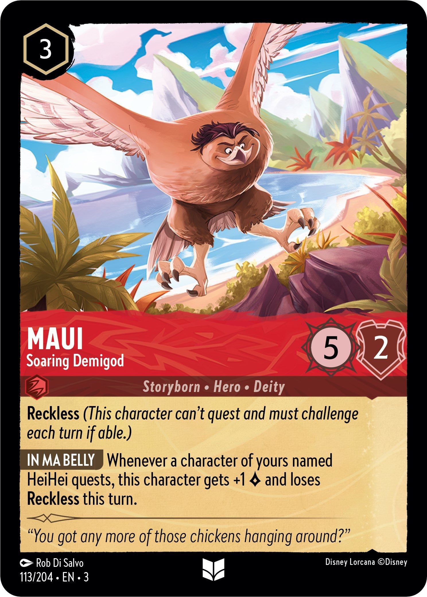 Maui - Soaring Demigod (113//204) [Into the Inklands] | Red Riot Games CA