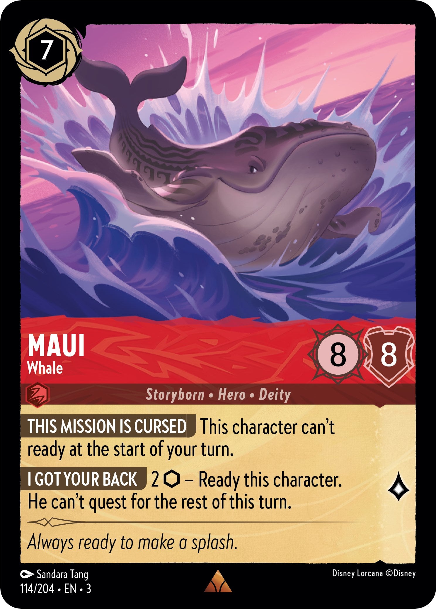 Maui - Whale (114//204) [Into the Inklands] | Red Riot Games CA