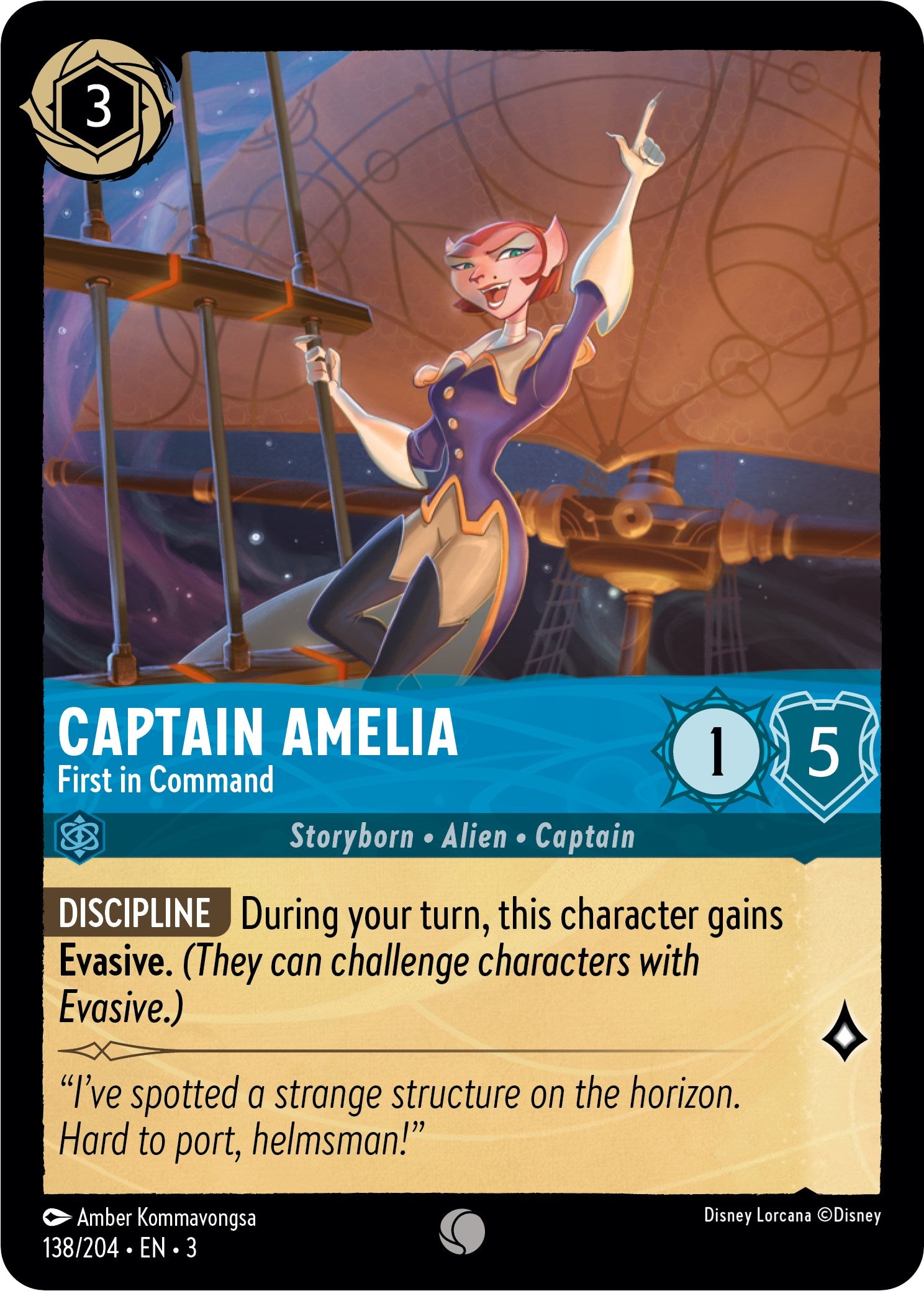 Captain Amelia - First in Command (138//204) [Into the Inklands] | Red Riot Games CA