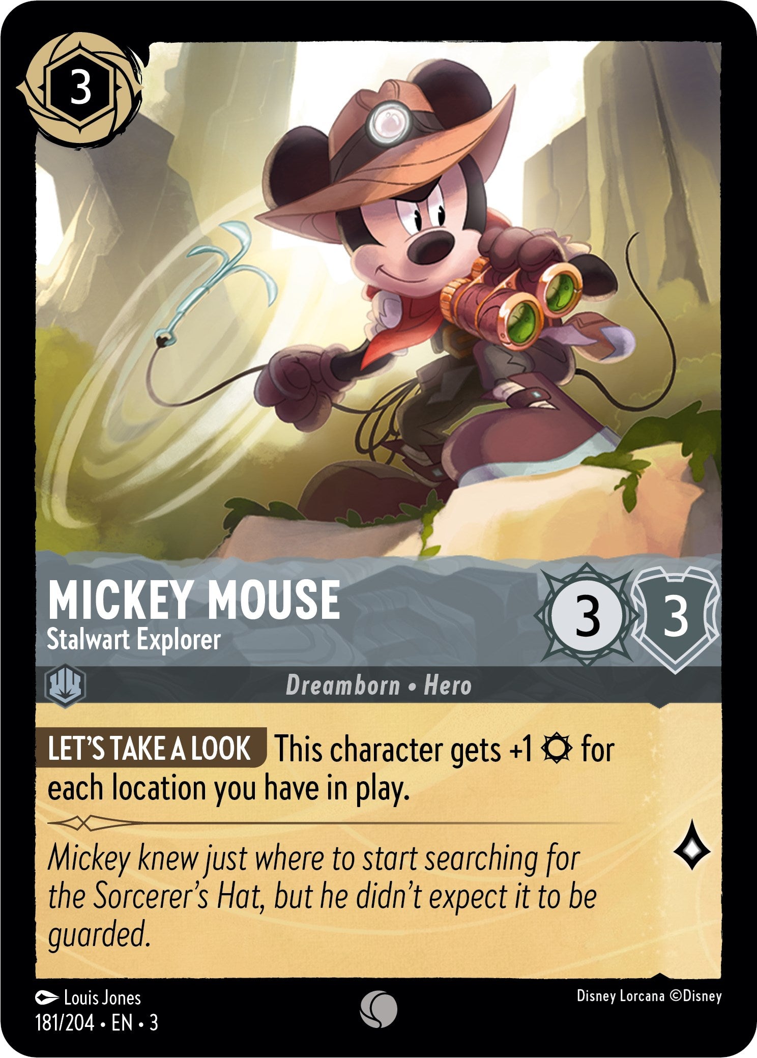 Mickey Mouse - Stalwart Explorer (181/204) [Into the Inklands] | Red Riot Games CA