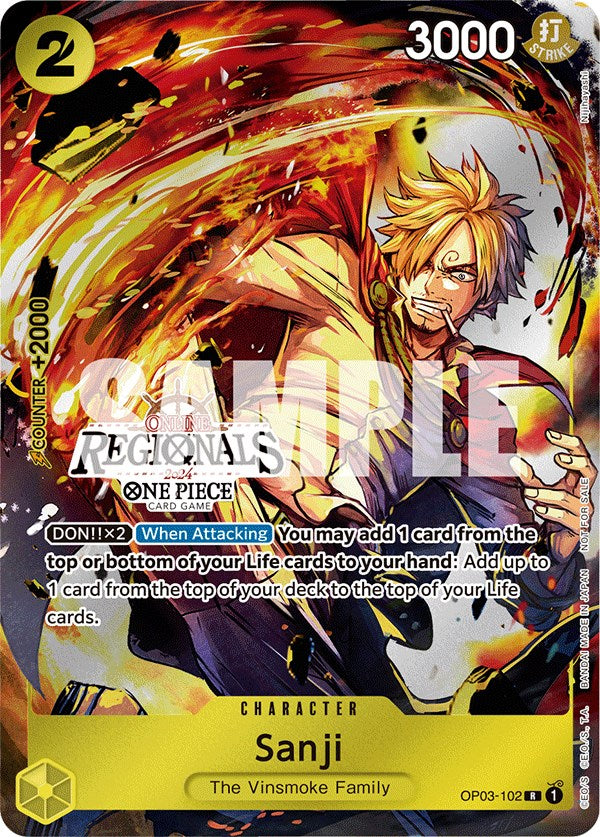 Sanji (Online Regional 2024) [Participant] [One Piece Promotion Cards] | Red Riot Games CA