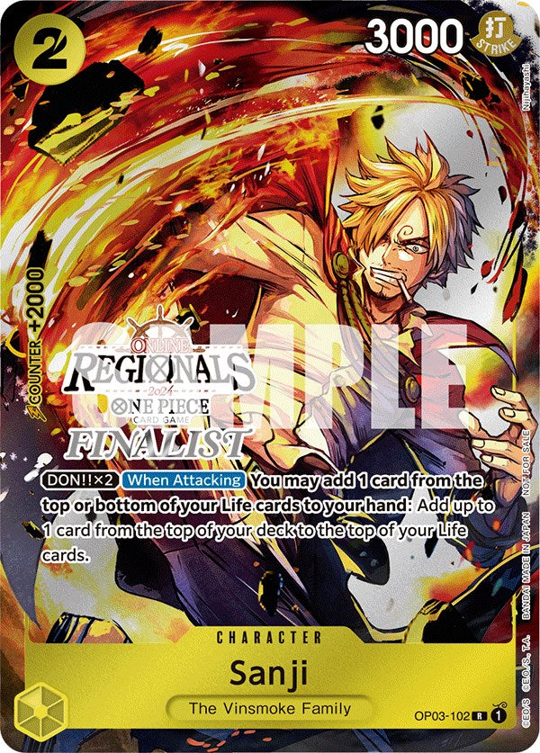 Sanji (Online Regional 2024) [Finalist] [One Piece Promotion Cards] | Red Riot Games CA