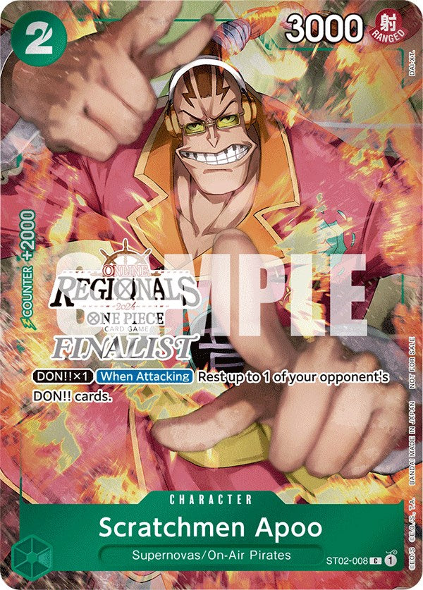 Scratchmen Apoo (Online Regional 2024) [Finalist] [One Piece Promotion Cards] | Red Riot Games CA