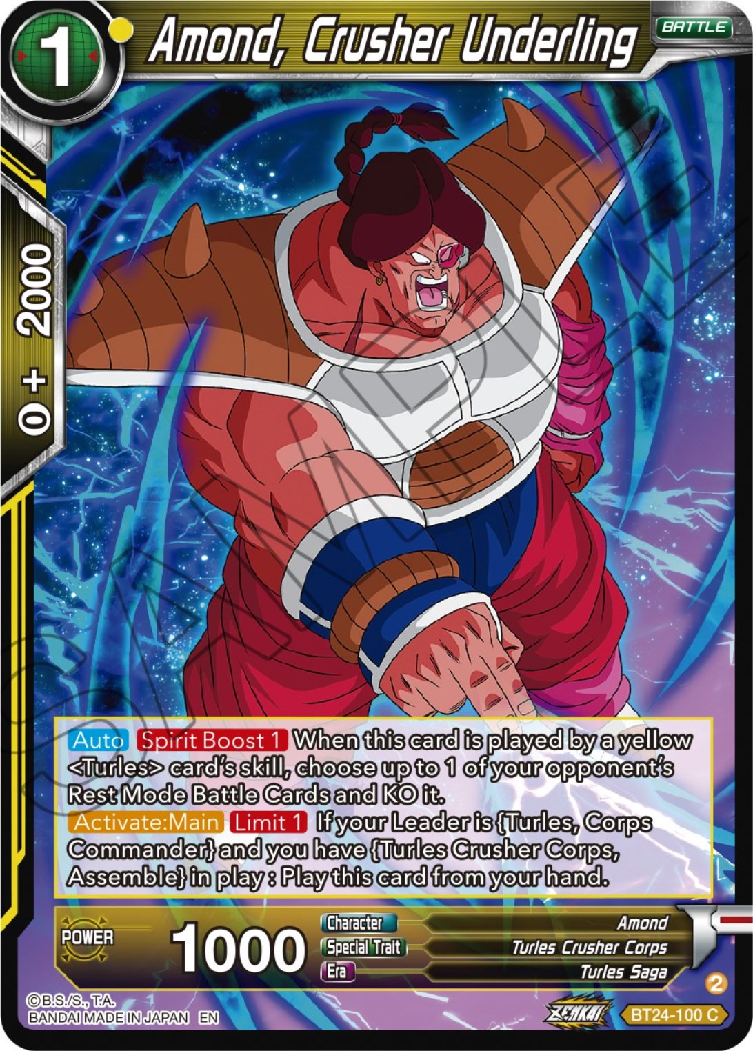 Amond, Crusher Underling (BT24-100) [Beyond Generations] | Red Riot Games CA