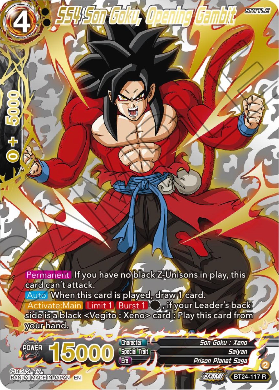 SS4 Son Goku, Opening Gambit (Collector Booster) (BT24-117) [Beyond Generations] | Red Riot Games CA