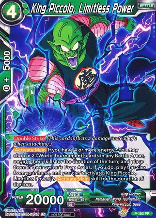 King Piccolo, Limitless Power (Power Booster) (P-153) [Promotion Cards] | Red Riot Games CA