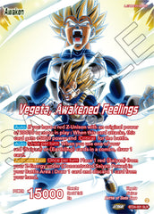 Vegeta // Vegeta, Awakened Feelings (SLR) (BT24-001) [Beyond Generations] | Red Riot Games CA