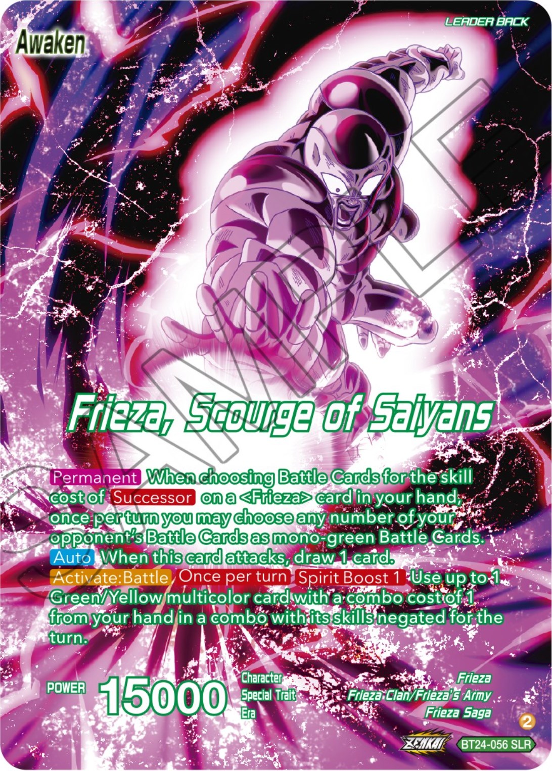 Frieza // Frieza, Scourge of Saiyans (SLR) (BT24-056) [Beyond Generations] | Red Riot Games CA