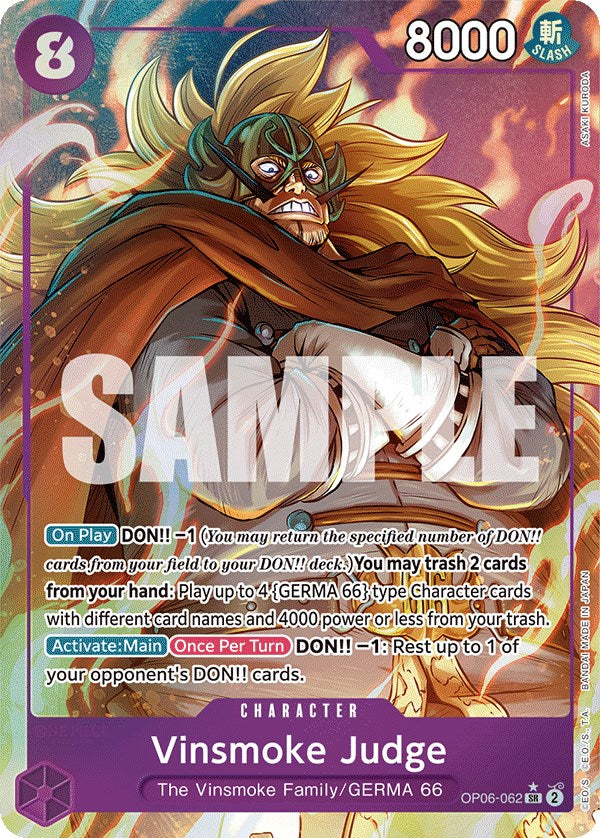 Vinsmoke Judge (Alternate Art) [Wings of the Captain] | Red Riot Games CA