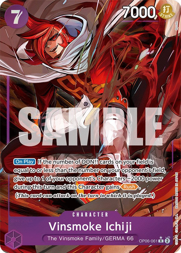 Vinsmoke Ichiji (Alternate Art) [Wings of the Captain] | Red Riot Games CA