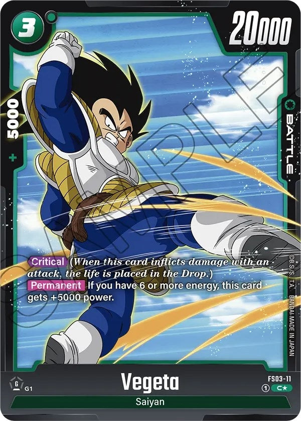 Image for Vegeta - FS03-11 (Bonus Pack Alternate Art) (FS03-11) [Starter Deck 3: Broly]